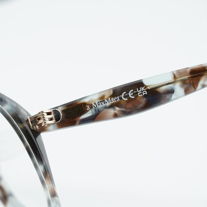 Max Mara Max Mara MM5082 055 Eyeglasses Havana 53mm Square Frame Size ONE SIZE - 3 Thumbnail