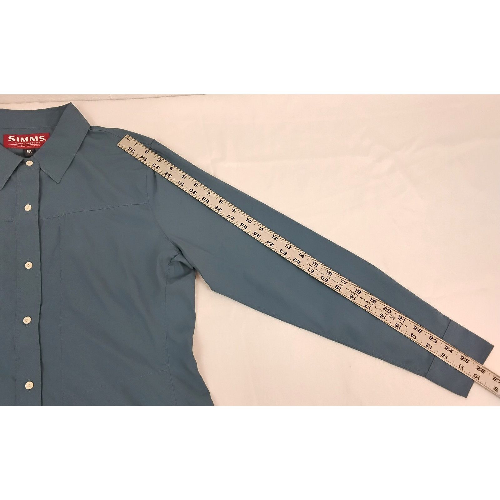 Simms Simms Fishing Isle Shirt Women's M Sky Blue Button Up NWT Size M / US 6-8 / IT 42-44 - 16 Thumbnail