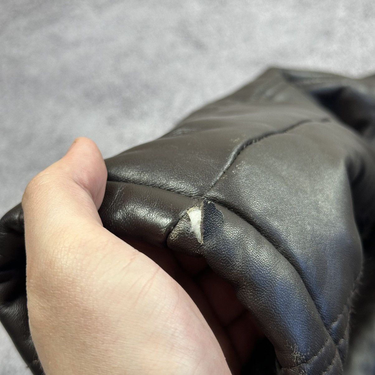 Japanese Brand HORN WORKS Y2K Quilted Padded Leather Brown Size Medium Size US M / EU 48-50 / 2 - 8 Thumbnail