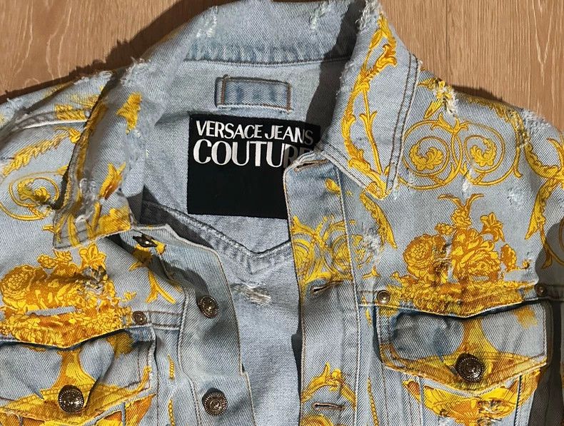 Versace VERSACE JEANS COUTURE Denim Jacket - dmc Size US L / EU 52-54 / 3 - 1 Thumbnail