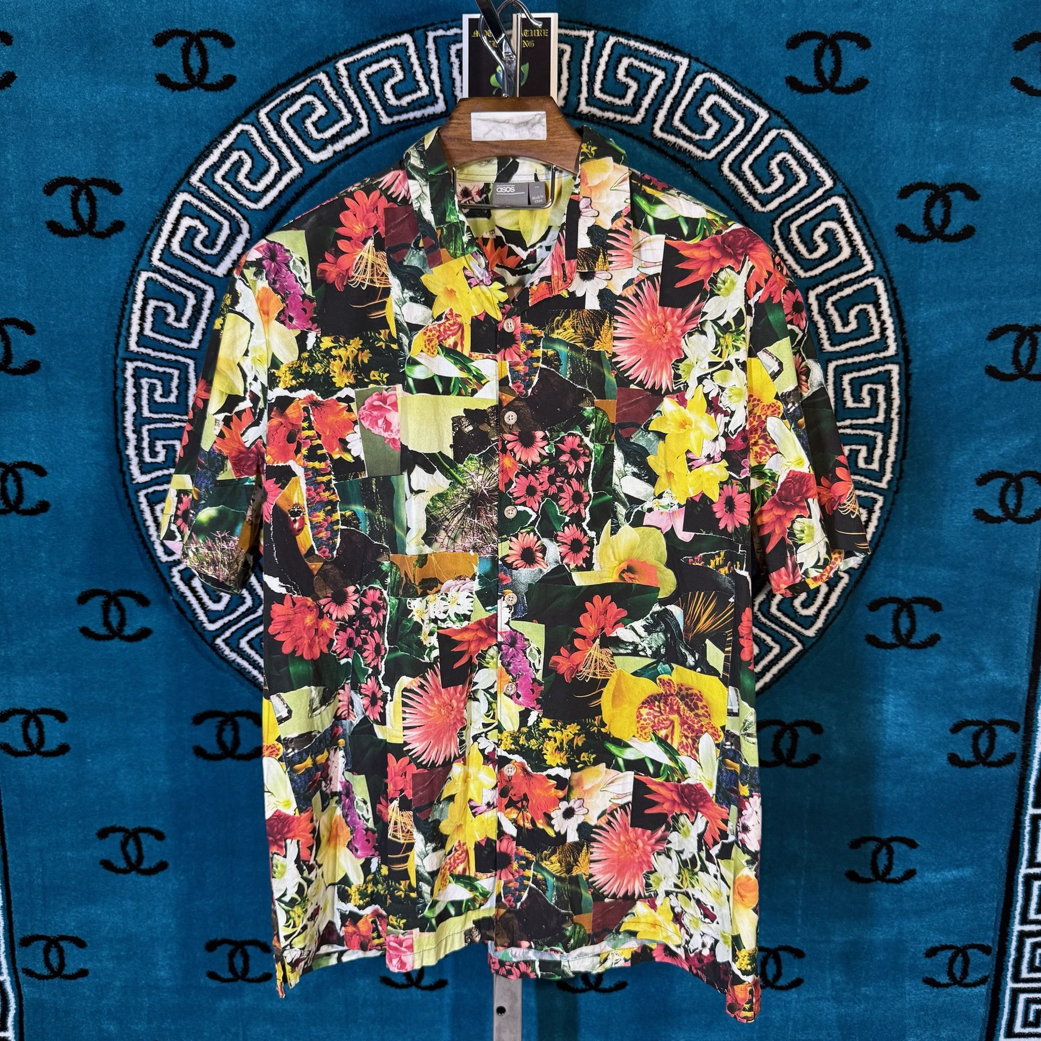 Asos ABSTRACT UNIQUE FLORA S/S BUTTON UP Size US XXL / EU 58 / 5 - 1 Preview