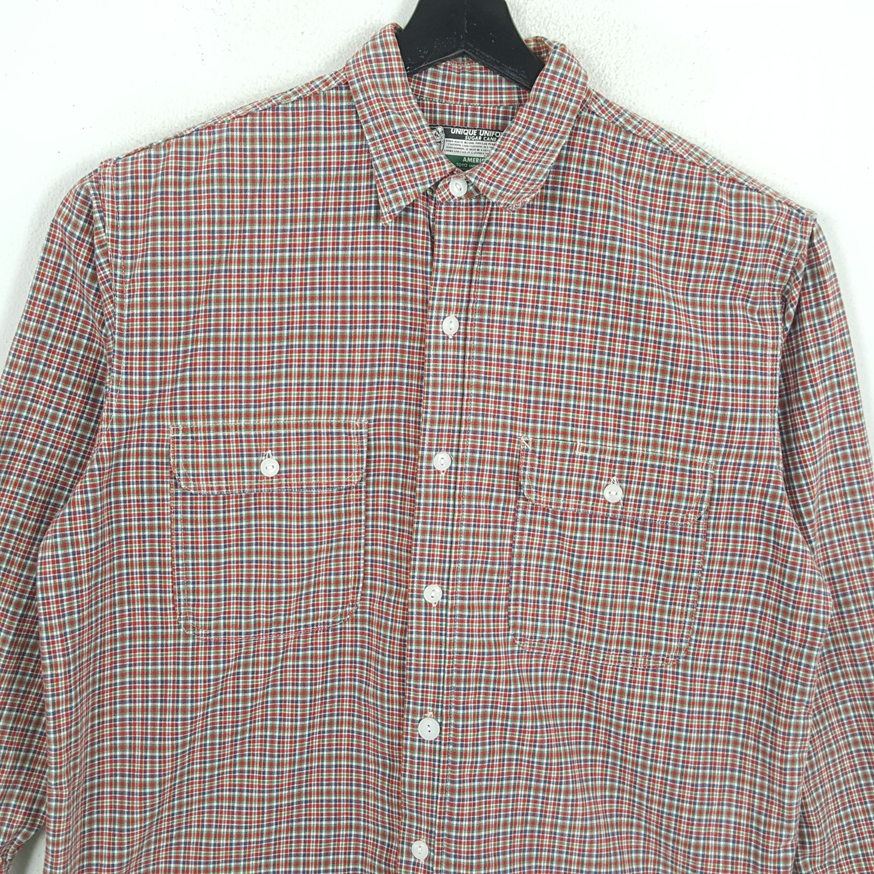 Japanese Brand × Sugar Cane × Vintage SUGAR CANE Japanese Brand Double Pocket Casual Shirt Size US L / EU 52-54 / 3 - 2 Thumbnail