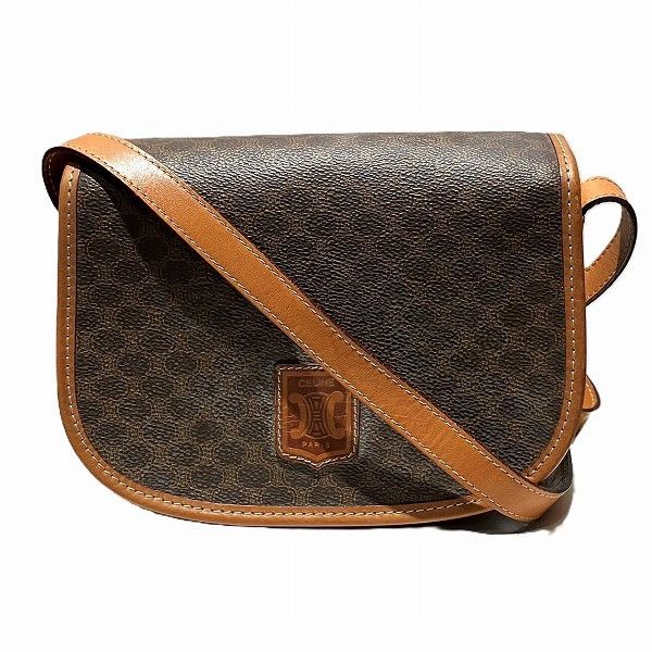 Celine Celine Celine Macadam PVC Shoulder Bag Canvas Shoulder Bag in Fair Condition Size ONE SIZE - 1 Thumbnail