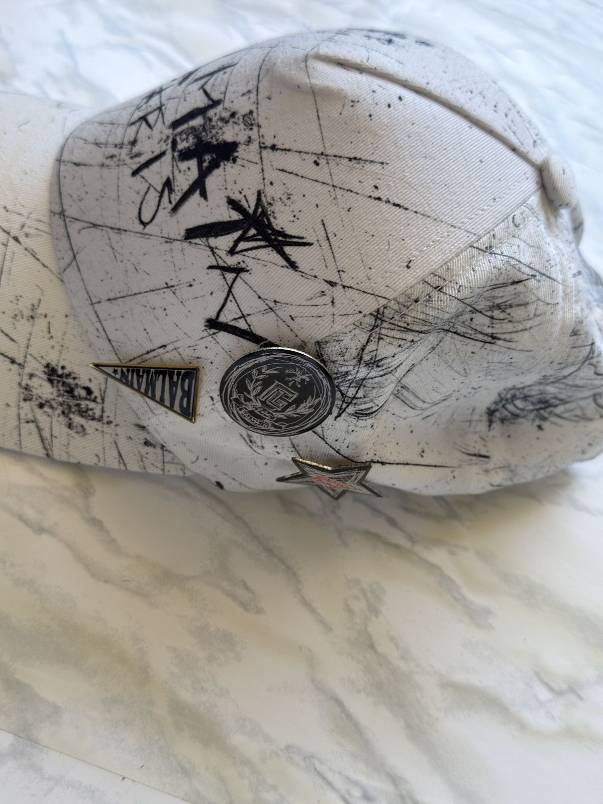 Balmain Balmain Graffiti Pin Hat Size ONE SIZE - 3 Thumbnail