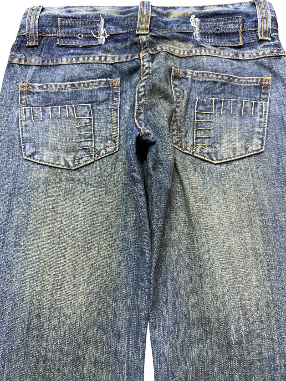 Bark Vintage Barak Denim Mudwash Grunge Sashiko Style Jeans Size US 29 - 5 Thumbnail