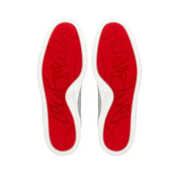 Christian Louboutin o1bcso1str1024 Louise Orlato Flat in Black/White Size US 12 / EU 45 - 5 Thumbnail