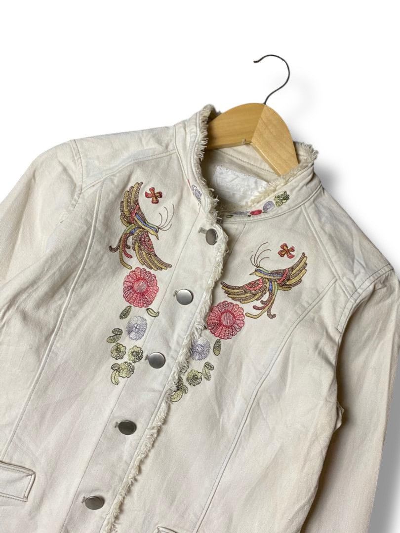 Japanese Brand CREALUXE Embroidered Crop Jacket (145) Size US XXS / EU 40 - 4 Thumbnail