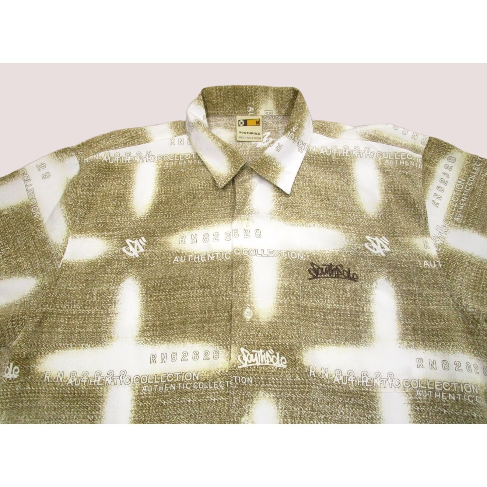 Southpole Vintage Southpole Shirt Mens Medium Brown White Hip Hop Y2K Urban Streetwear Size US M / EU 48-50 / 2 - 1 Thumbnail