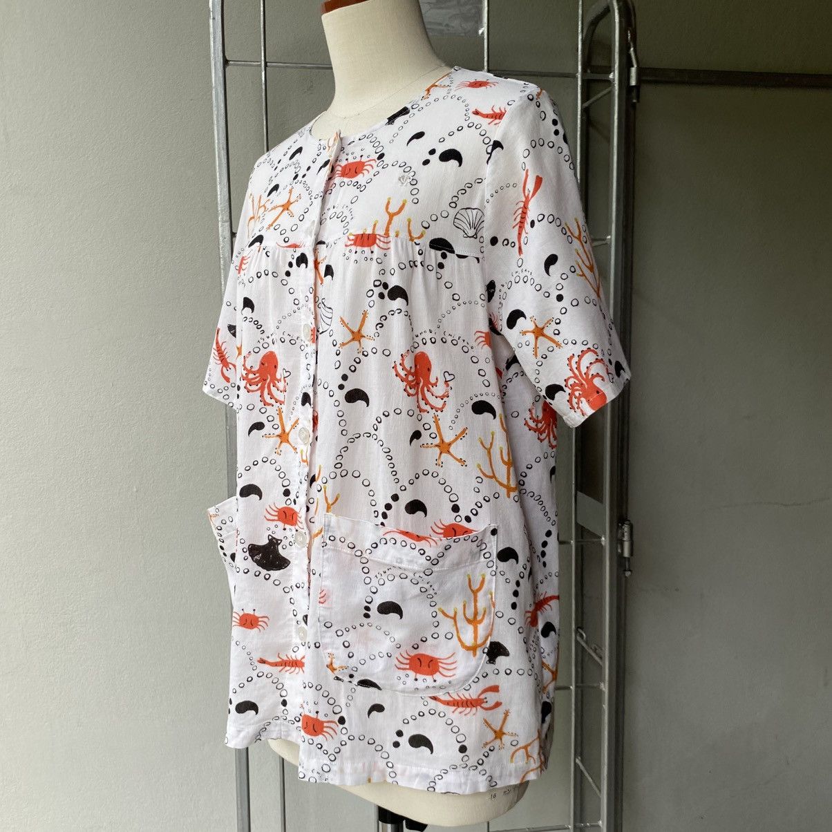Tsumori Chisato Tsumori Chisato White Sea Life Print Blouse Size M / US 6-8 / IT 42-44 - 15 Thumbnail