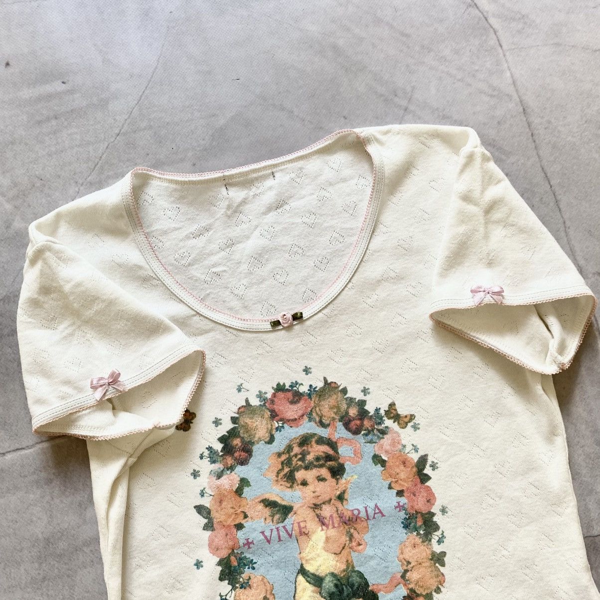 Hysteric Glamour Sexy + Vive Maria + Avantgarde Grunge Baby Cute T-Shirt Tee Size L / US 10 / IT 46 - 3 Thumbnail