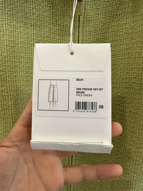 Chanel Chanel Green Wool Midi Skirt . Size 24" / US 00 / IT 34 - 5 Thumbnail