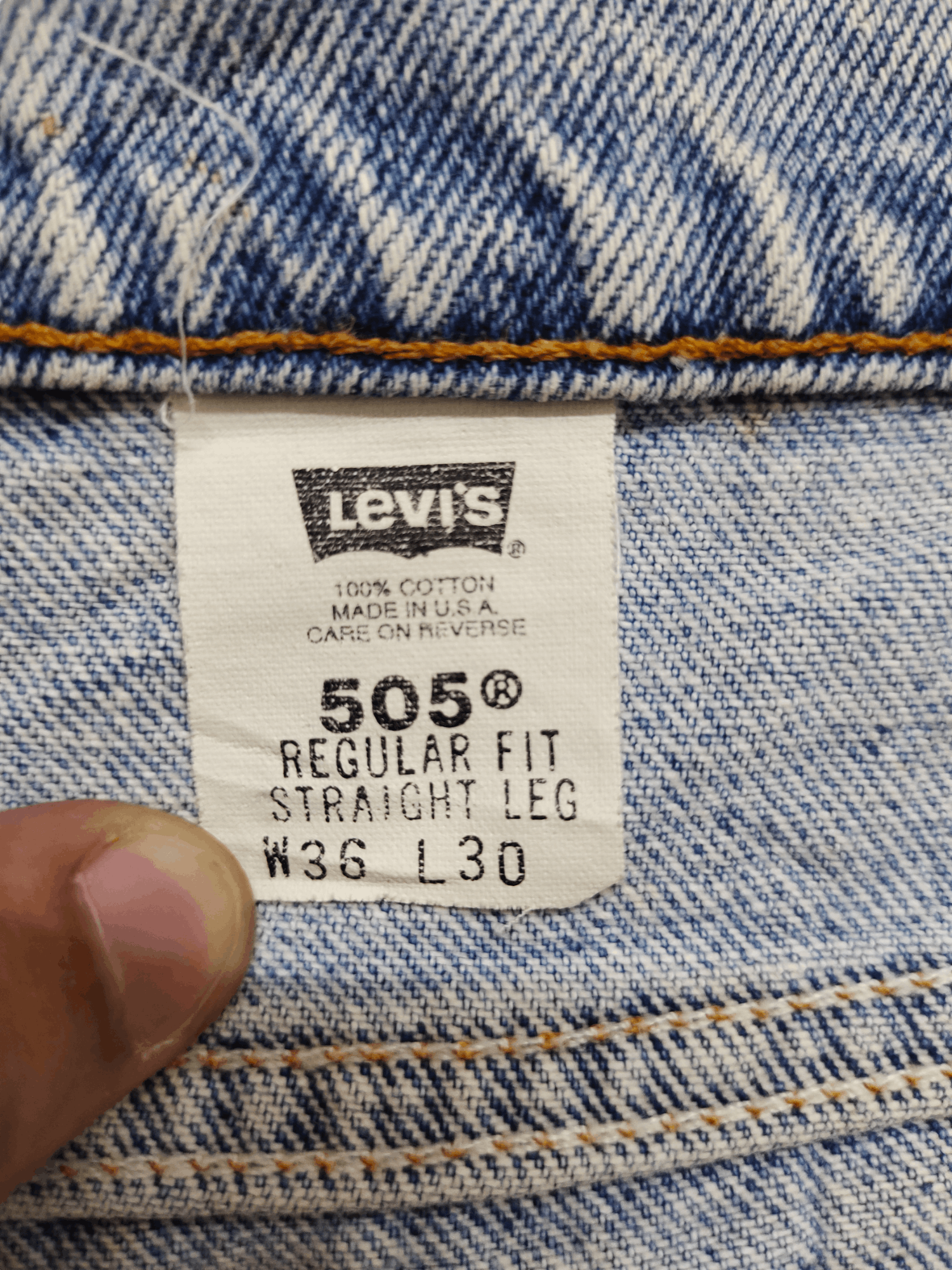 Levi's Vintage Clothing Vintage 90s Levi's 550 Sand Light Wash Faded Denim Jeans Size US 36 / EU 52 - 19 Thumbnail
