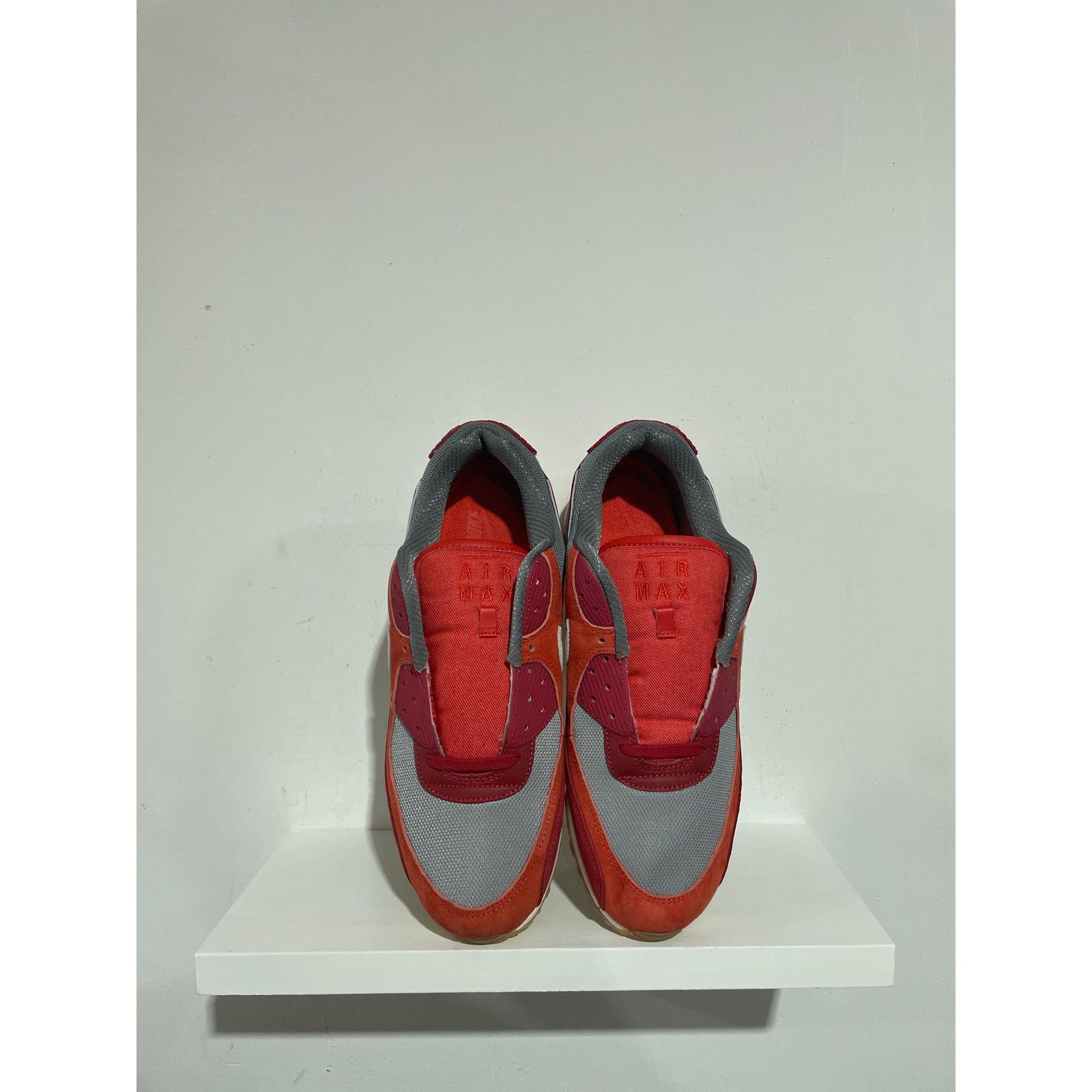 Nike AIR MAX 90 GYM RED SMOKE GREY SIZE 13 Size US 13 / EU 46 - 3 Thumbnail