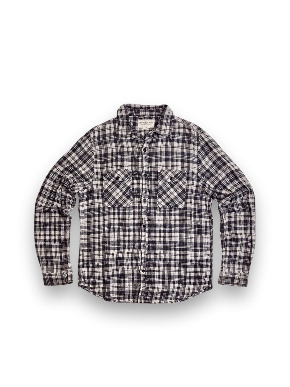 Denim & Supply Ralph Lauren × Ralph Lauren × Vintage Denim & Supply Ralph Lauren Vintage Plaid Flannel Size US L / EU 52-54 / 3 - 1 Thumbnail