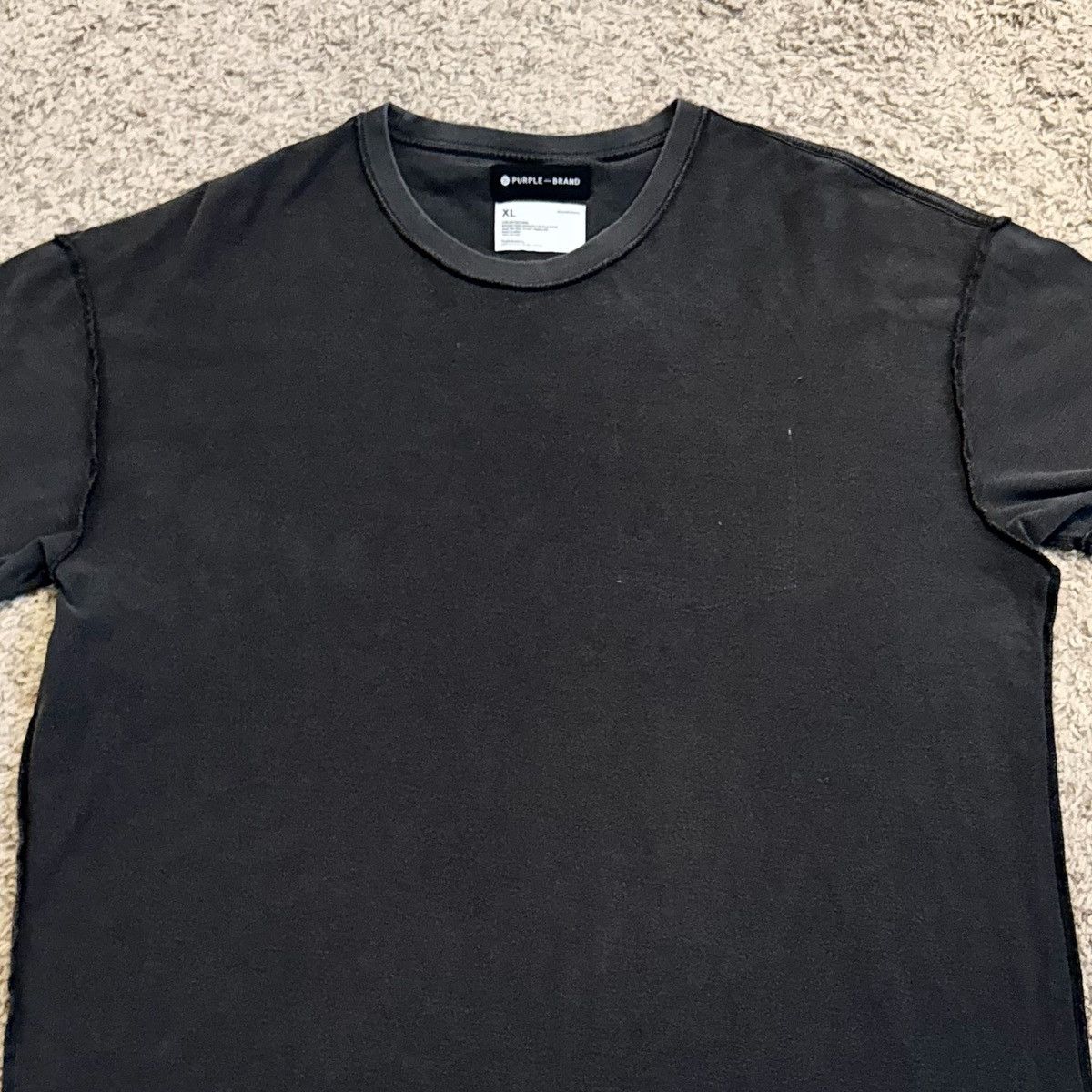 Purple Brand Purple Brand Inside Out Style Black Tee Size US XL / EU 56 / 4 - 3 Thumbnail