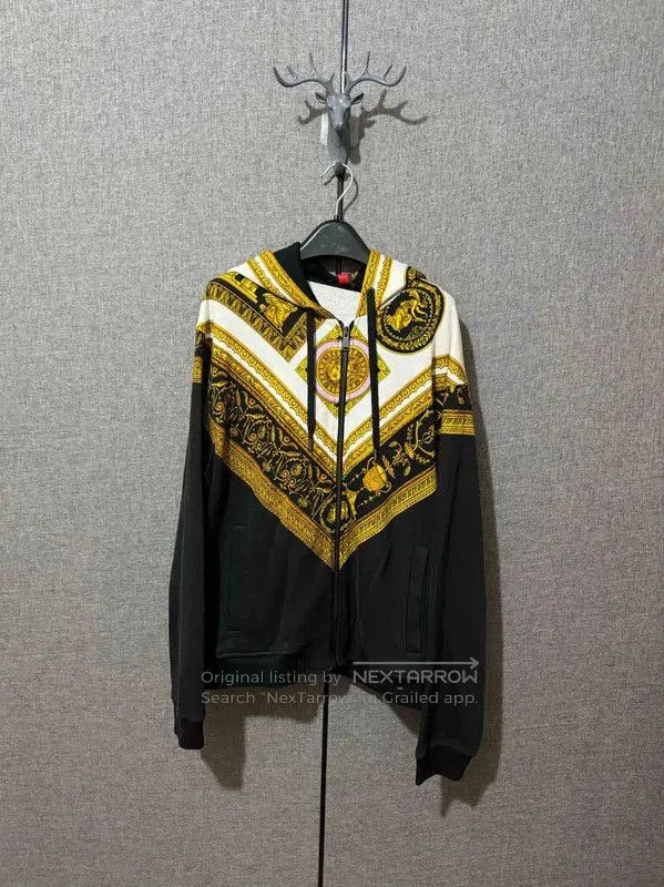 Versace Versace Black Cotton Embroidered Logo Jacket . Size US L / EU 52-54 / 3 - 1 Thumbnail