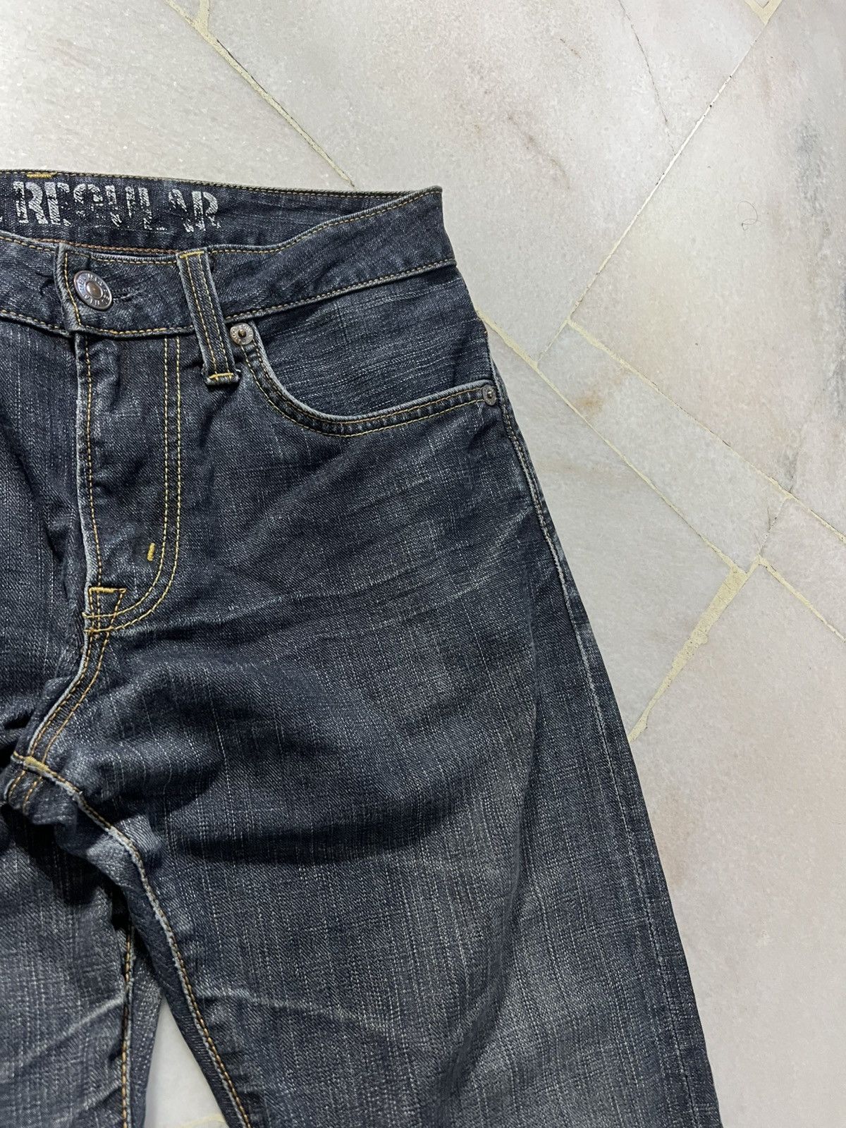Edwin 💥Flare💥Vintage Edwin 503 Blue Trip Edgline Washed Jeans Size US 32 / EU 48 - 8 Thumbnail