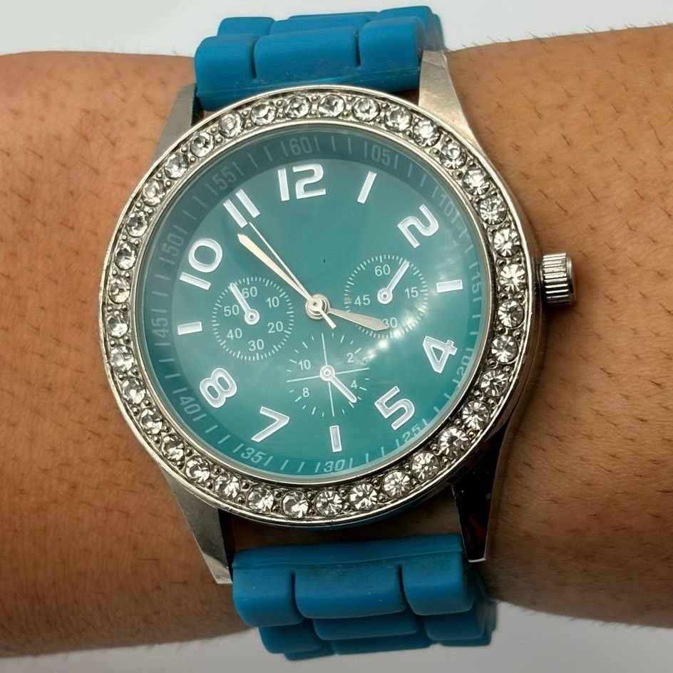 Other Silver & Blue Retro Watch Size ONE SIZE - 1 Thumbnail