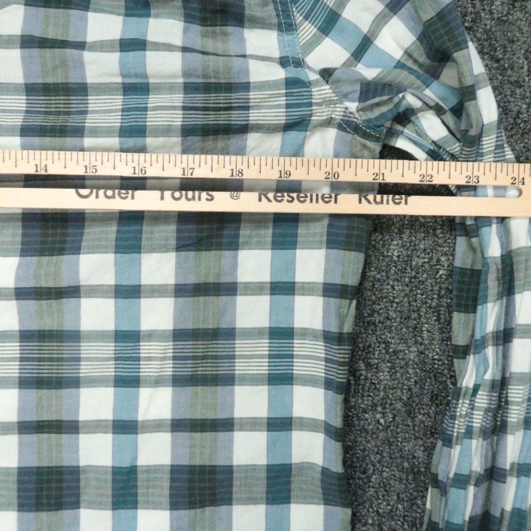 Ralph Lauren Denim & Supply Ralph Lauren Shirt Men Medium Blue Gray Plaid Pearl Snap Western Size US M / EU 48-50 / 2 - 6 Thumbnail