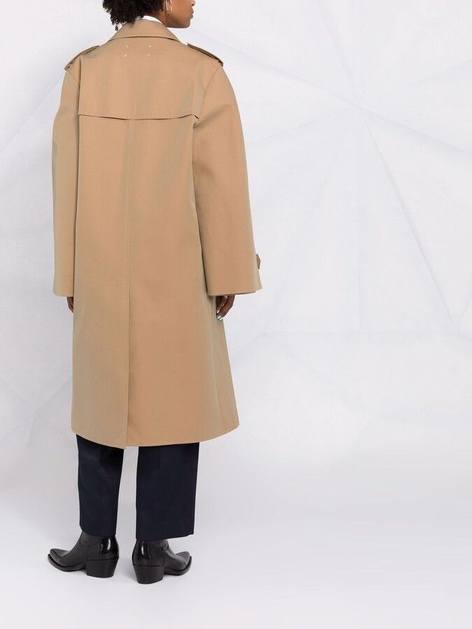 Maison Margiela o1y0625 Pea Coat in Camel Size M / US 6-8 / IT 42-44 - 4 Thumbnail