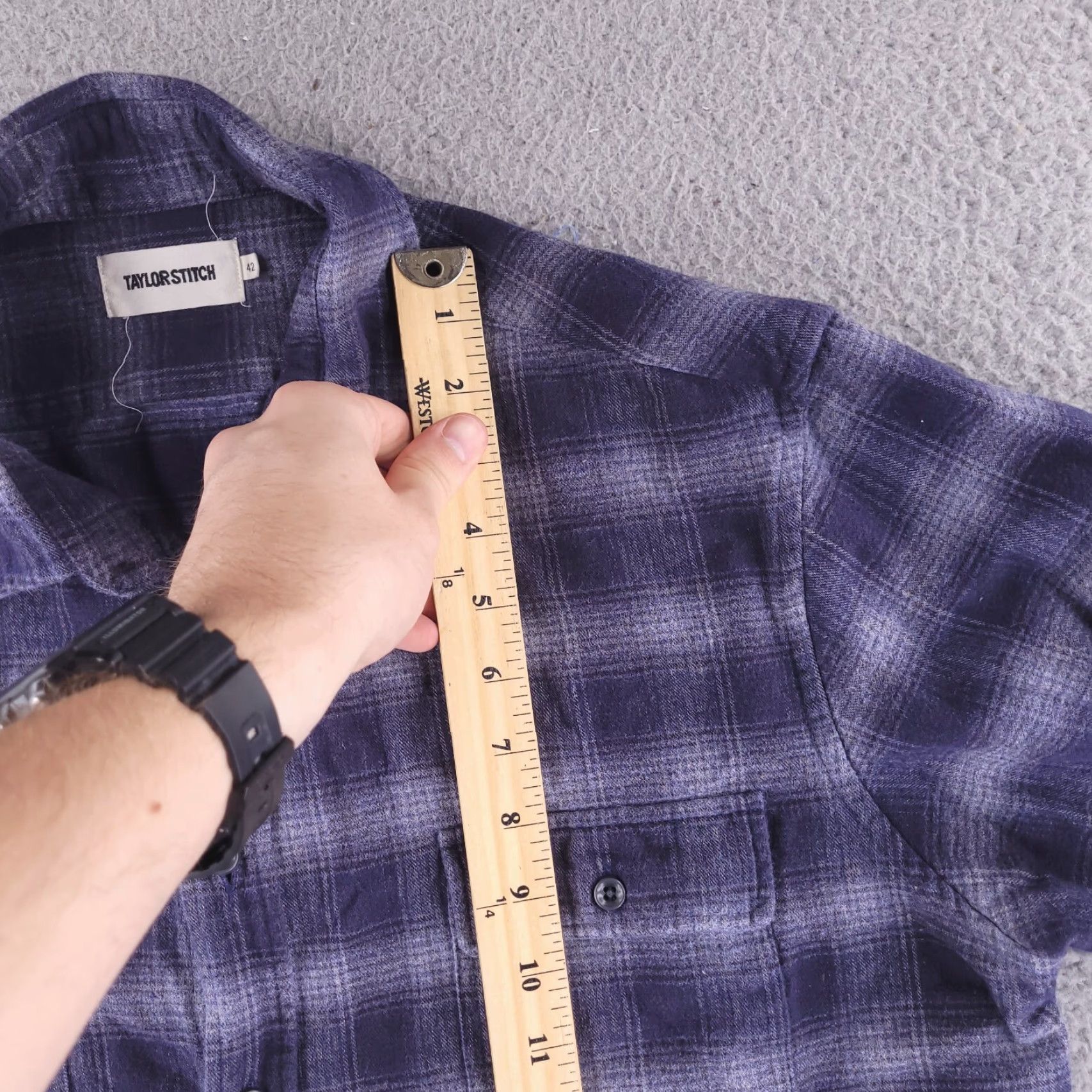 Taylor Stitch Taylor Stitch Shirt Mens M Flannel Long Sleeve Blue Plaid Button-Up Size US M / EU 48-50 / 2 - 5 Thumbnail