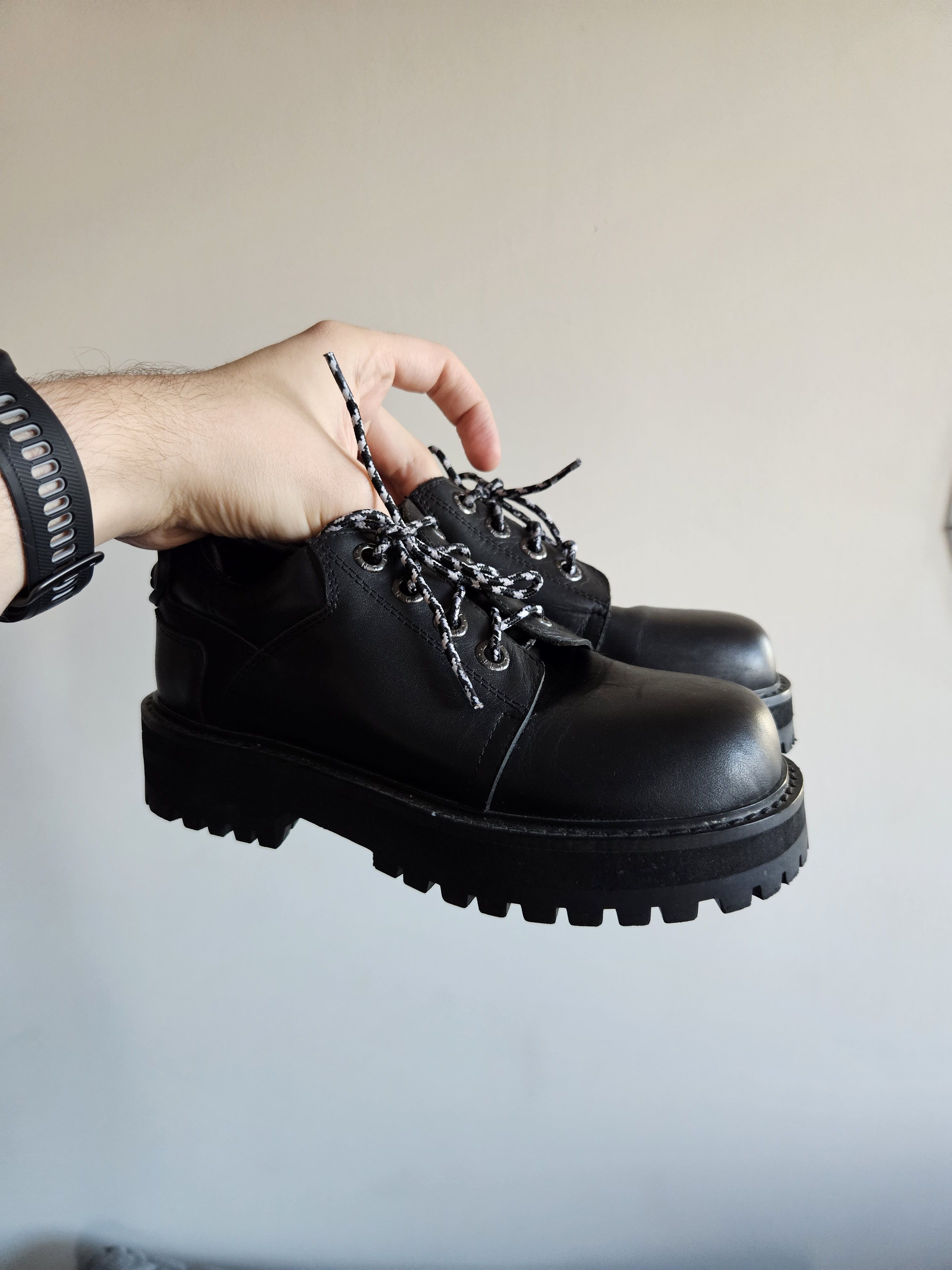 Japanese Brand × Vintage unif Zoe Classic oxford black leather 