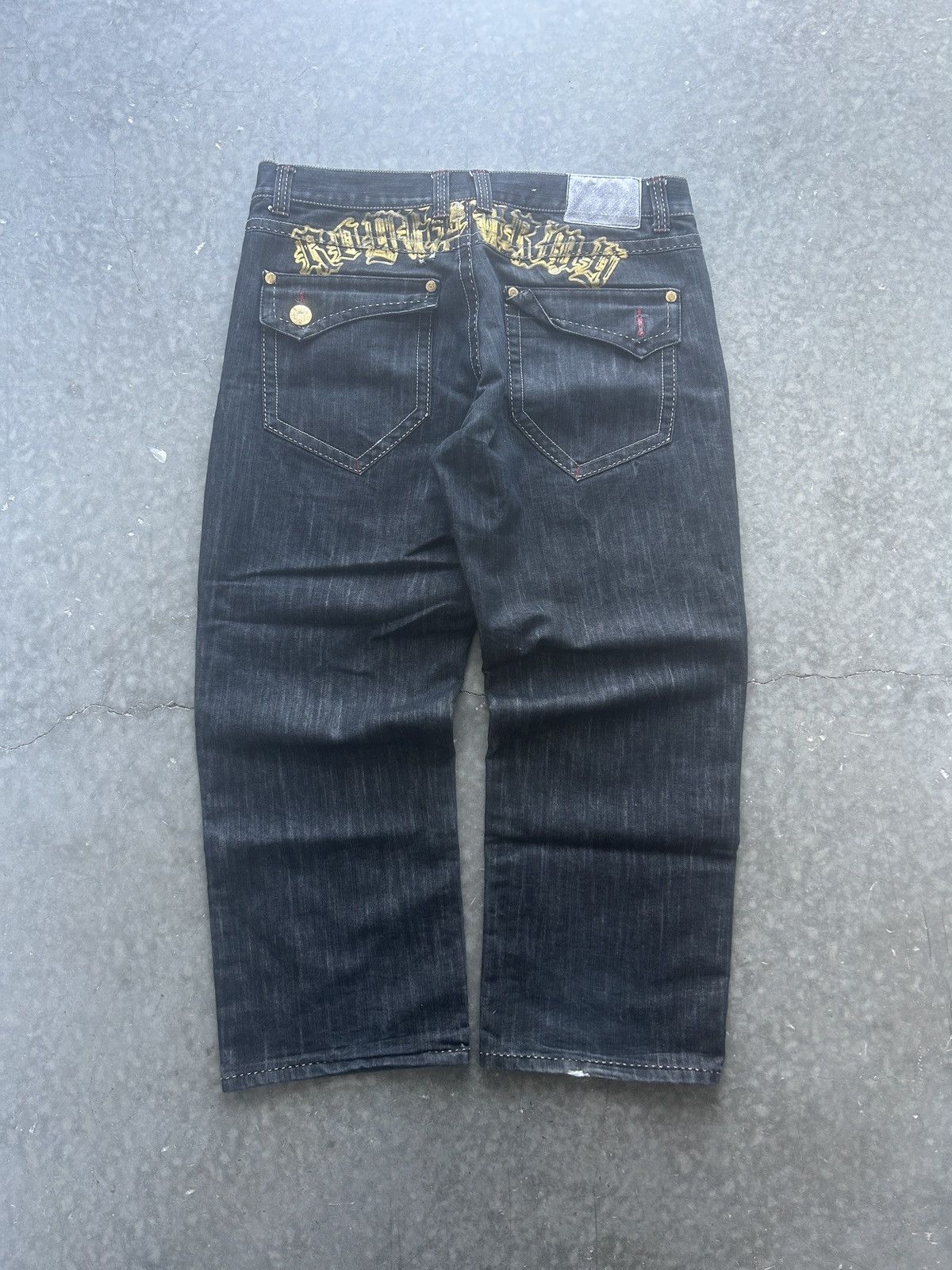 JNCO Crazy Cyber Y2K Royal Army Baggy Jeans Size US 40 / EU 56 - 7 Thumbnail