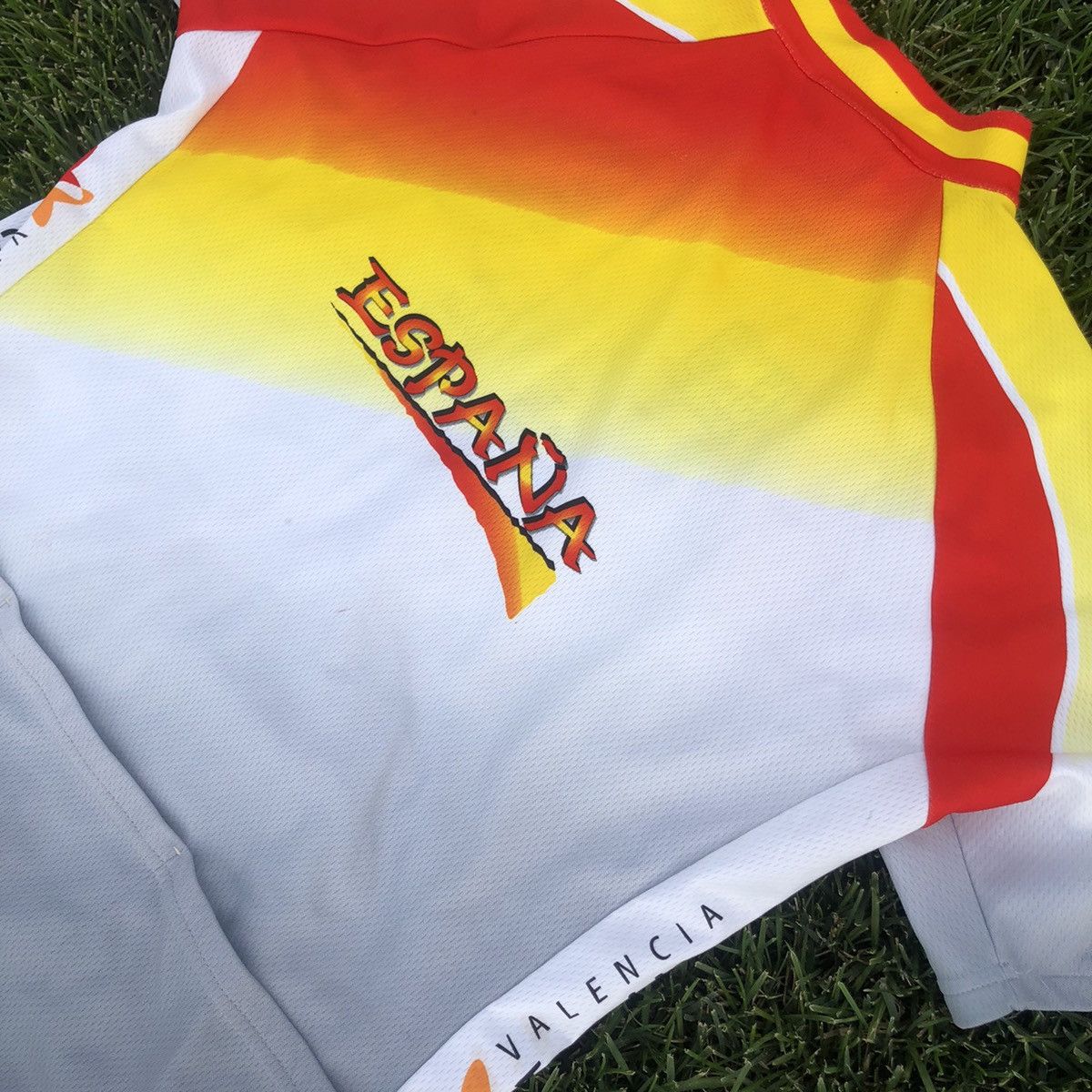 Vintage Spain Valencia Santini Radtrikot Bike Rad Cycling jersey Size US XXL / EU 58 / 5 - 7 Thumbnail