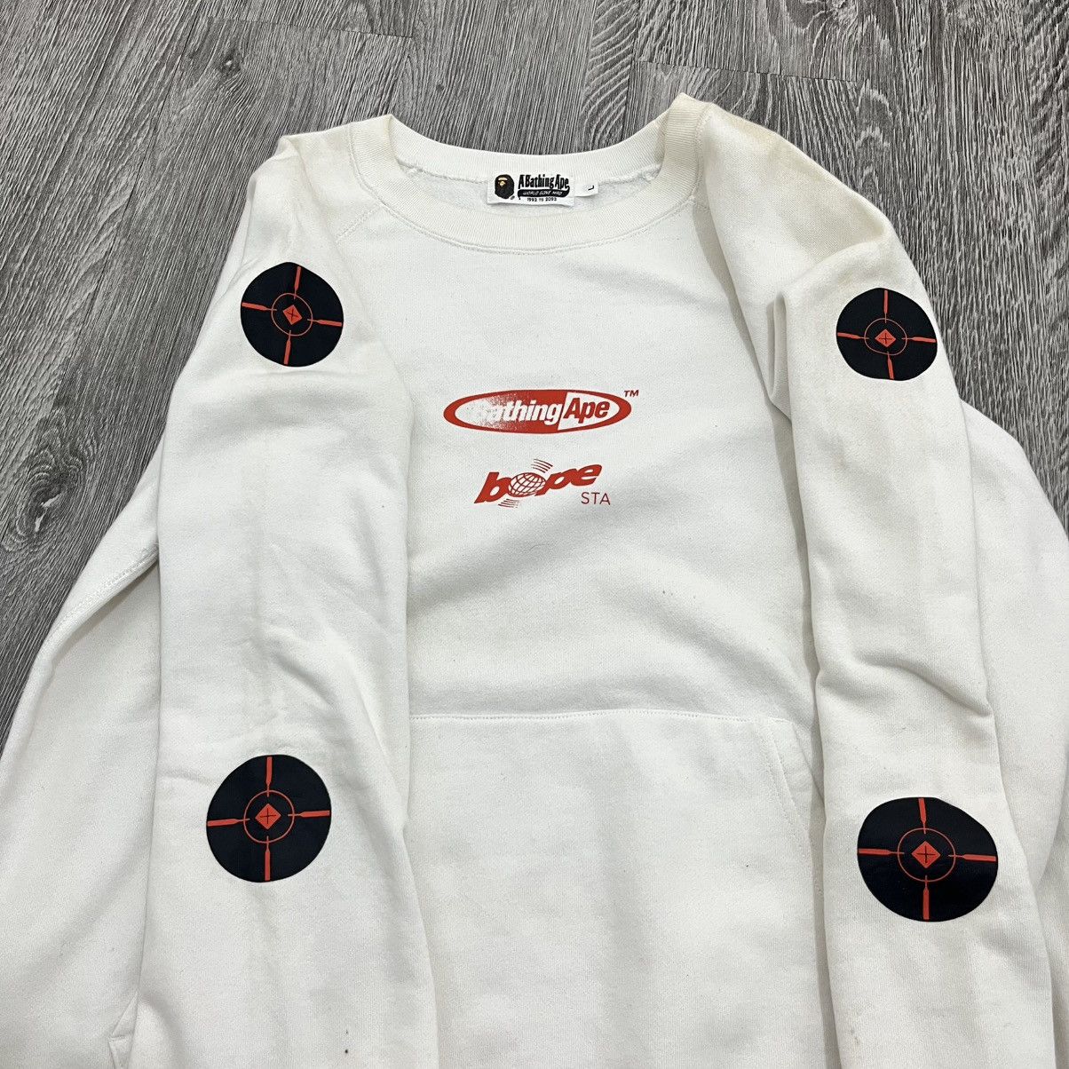 Bape Bape White Sweatshirt Size US L / EU 52-54 / 3 - 5 Thumbnail