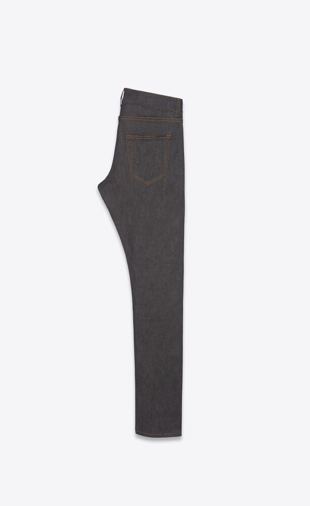 Saint Laurent Paris o1b1hav111125 Slim Fit Jeans in Raw Denim in Indigo Size US 32 / EU 48 - 2 Thumbnail