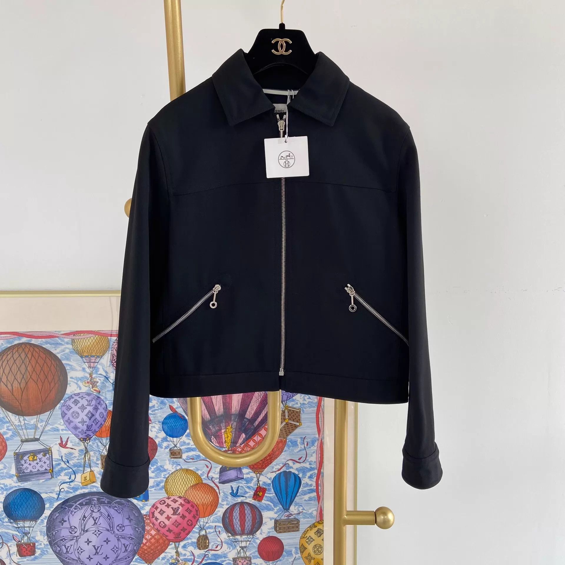 Hermes Hermes black jacket 36 with tags Size XS / US 0-2 / IT 36-38 - 1 Thumbnail