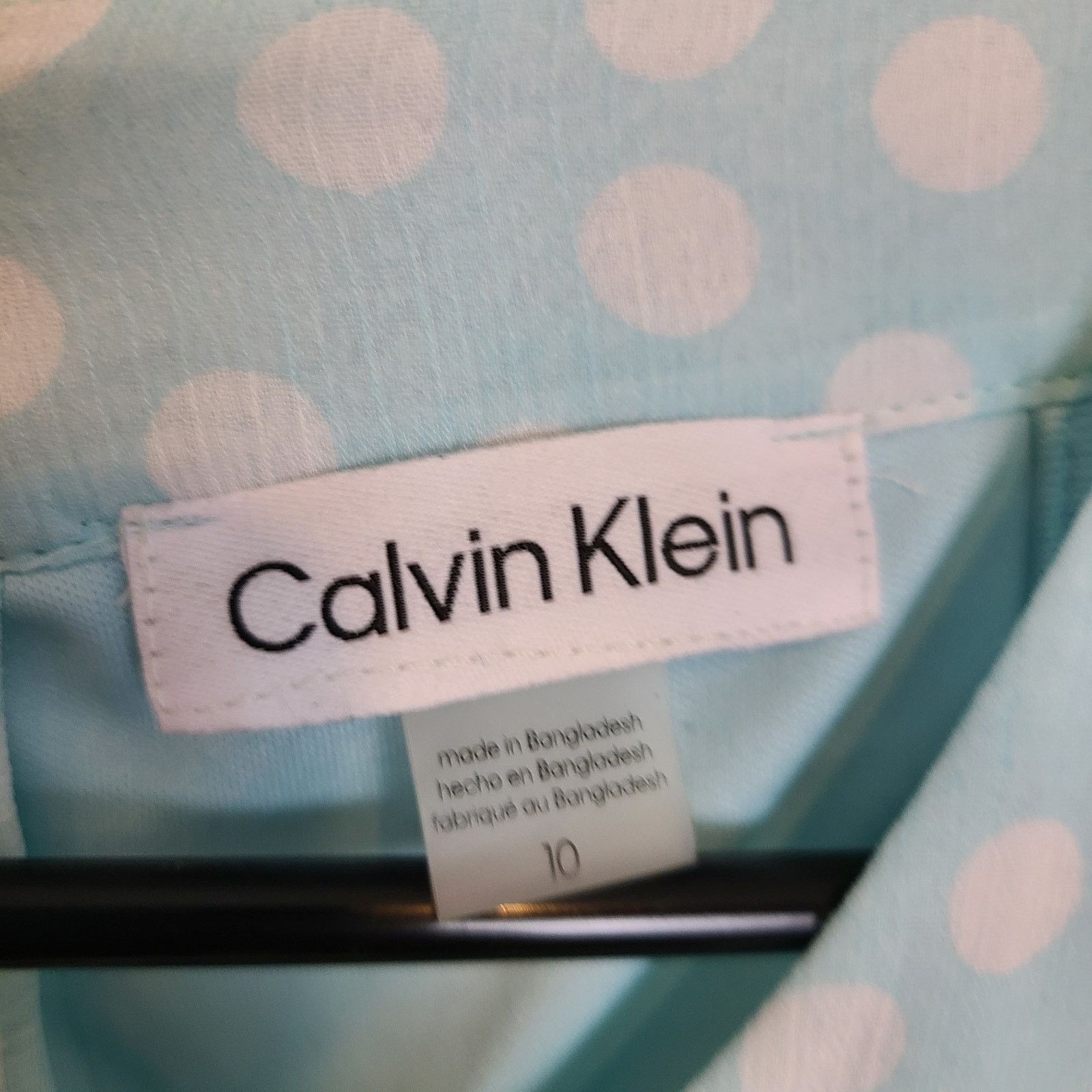 Calvin Klein Calvin Klein Womens Halter Polka Dot Midi Dress Sz 10 Ruffle Size L / US 10 / IT 46 - 6 Thumbnail
