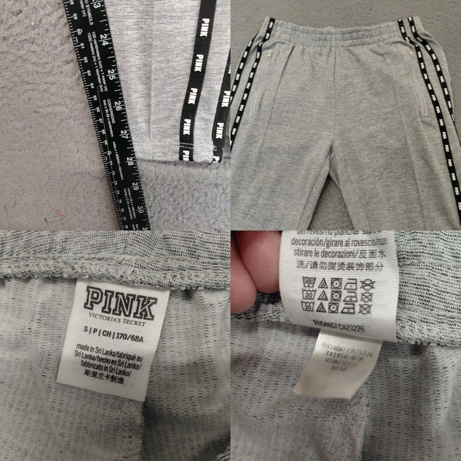 Victoria's Secret Victoria's Secret Joggers Women S Heather Gray Lounge Yoga Pants Zip Hems Size 28" / US 6 / IT 42 - 8 Thumbnail
