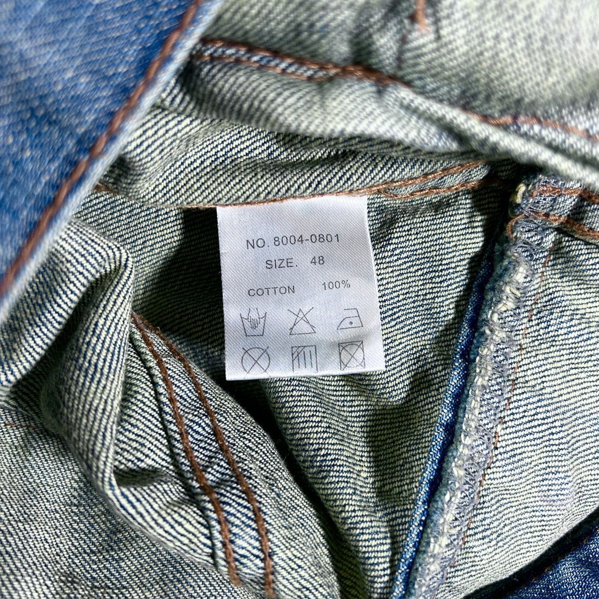 291295=Homme 🔻291295 = Homme Double Layered Denim Trucker Jacket🔻 Size US M / EU 48-50 / 2 - 8 Thumbnail