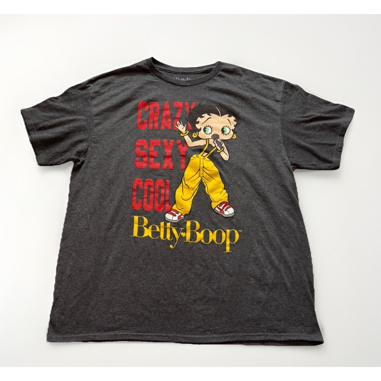 Other Vintage Style Betty Boop Shirt XL Heather “Crazy Sexy Cool” Size US XL / EU 56 / 4 - 1 Thumbnail
