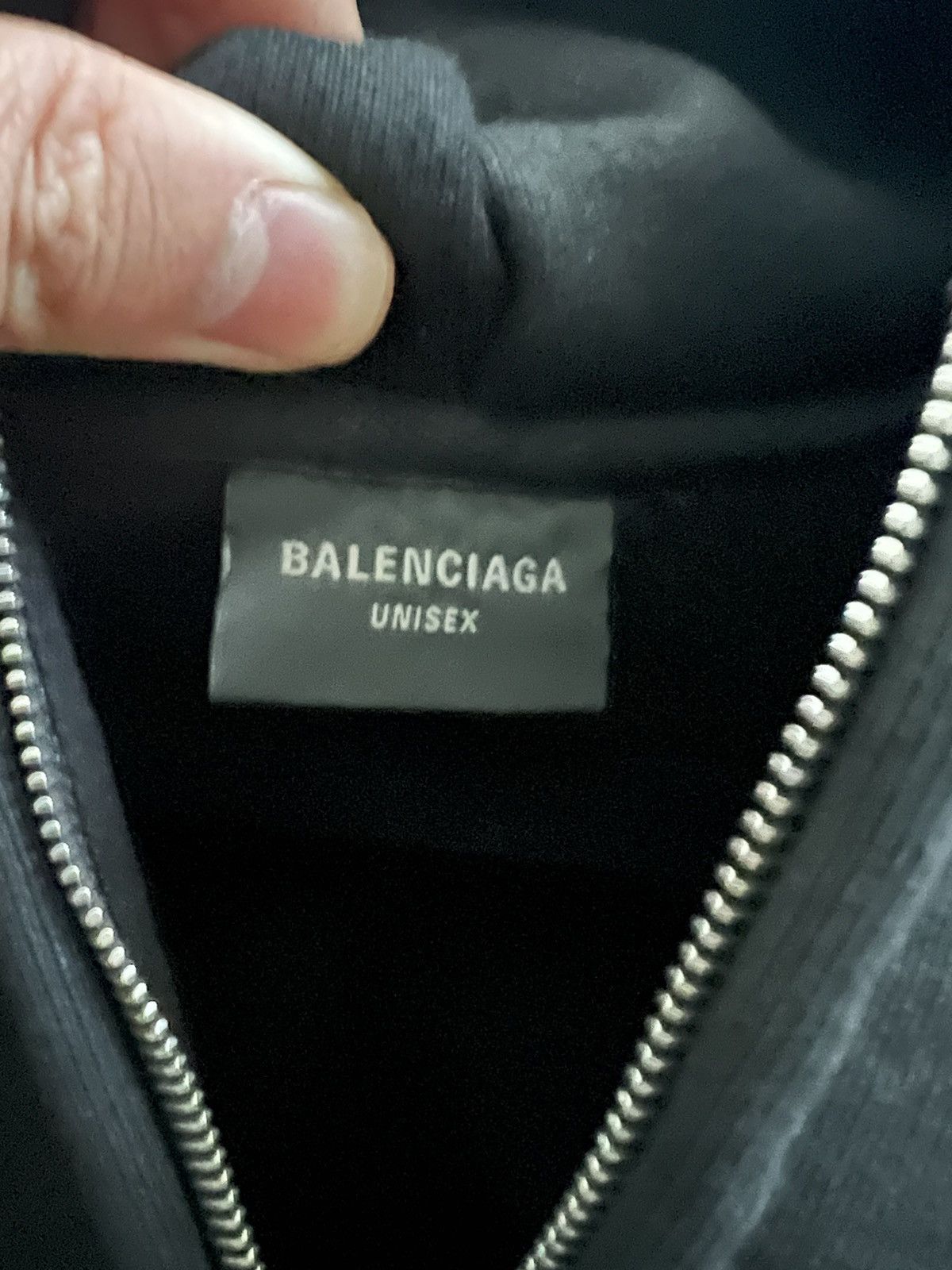 Balenciaga ⚠️RARE⚠️Balenciaga Paris Moon washed black Zip-up Hoodie Size US L / EU 52-54 / 3 - 4 Thumbnail