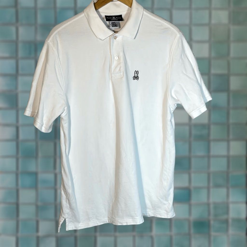 Psycho Bunny Psycho Bunny Polo Shirt Mens XL White Pima Cotton Preppy Style Shirt Mens XL White Pima Cotton Polo Size US XL / EU 56 / 4 - 1 Thumbnail