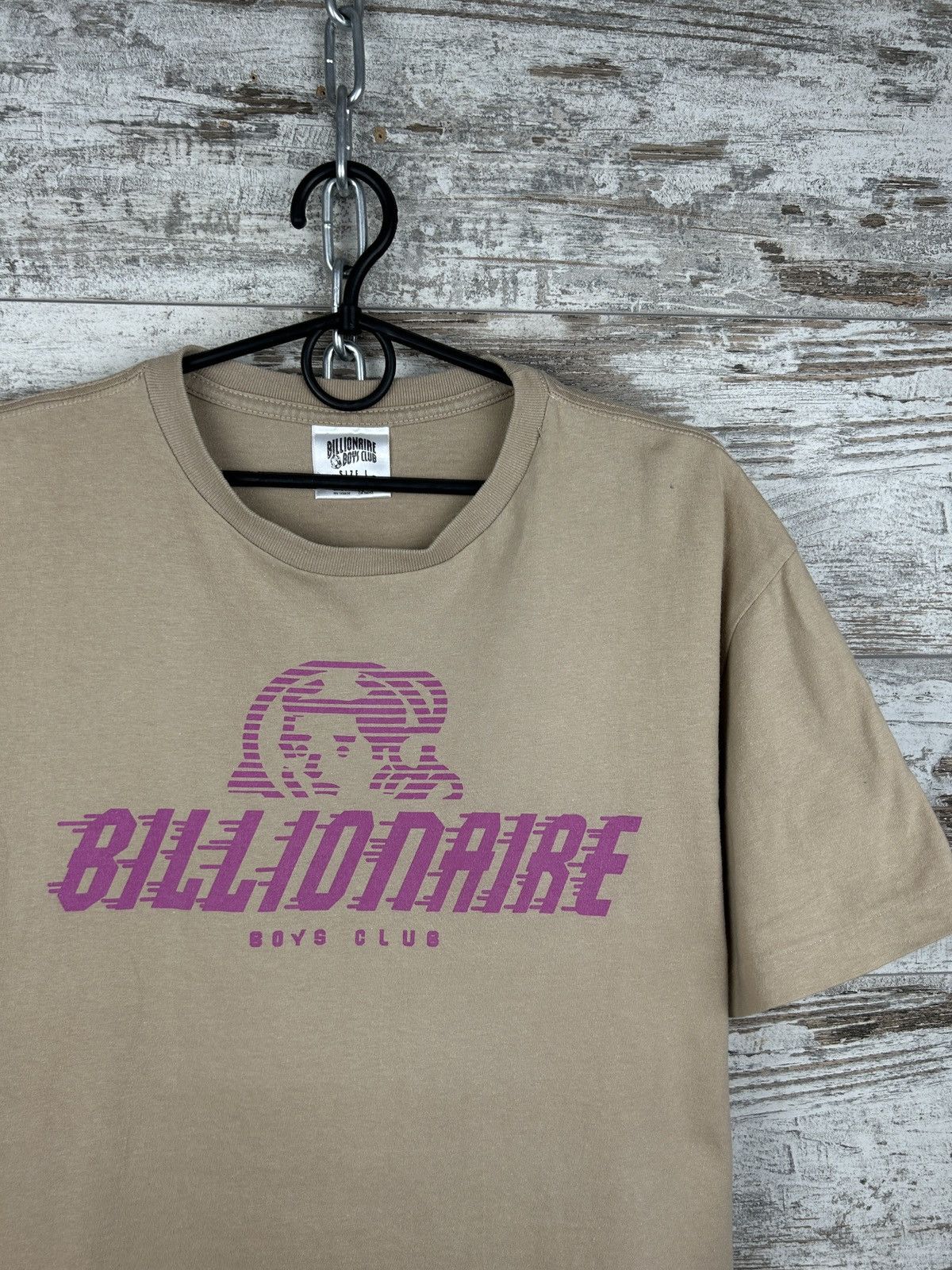 Pre-owned Billionaire Boys Club X Vintage Billionaire Boys Club Bbc T-short Streetwear Y2k In Beige