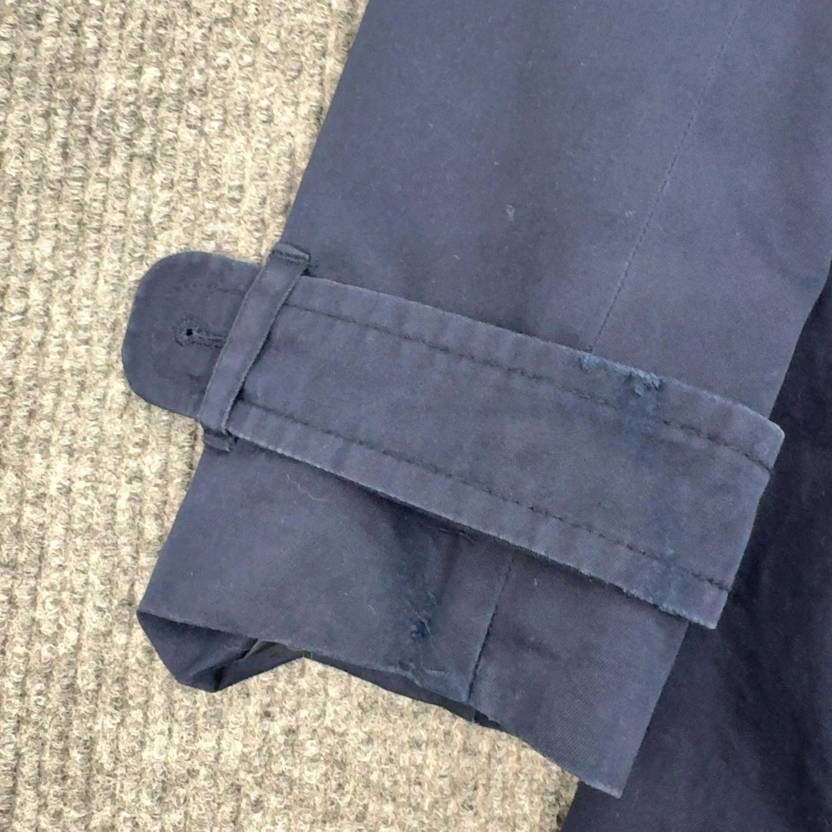 Banana Republic Banana Republic Trench Coat Womens S Navy Blue Double Breasted Belted Classic Size S / US 4 / IT 40 - 2 Thumbnail