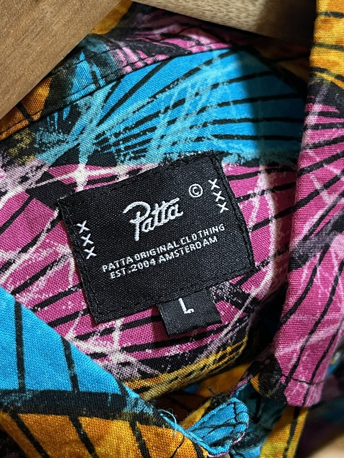 Patta Patta multicoloured acid cotton shirt Size US L / EU 52-54 / 3 - 11 Thumbnail