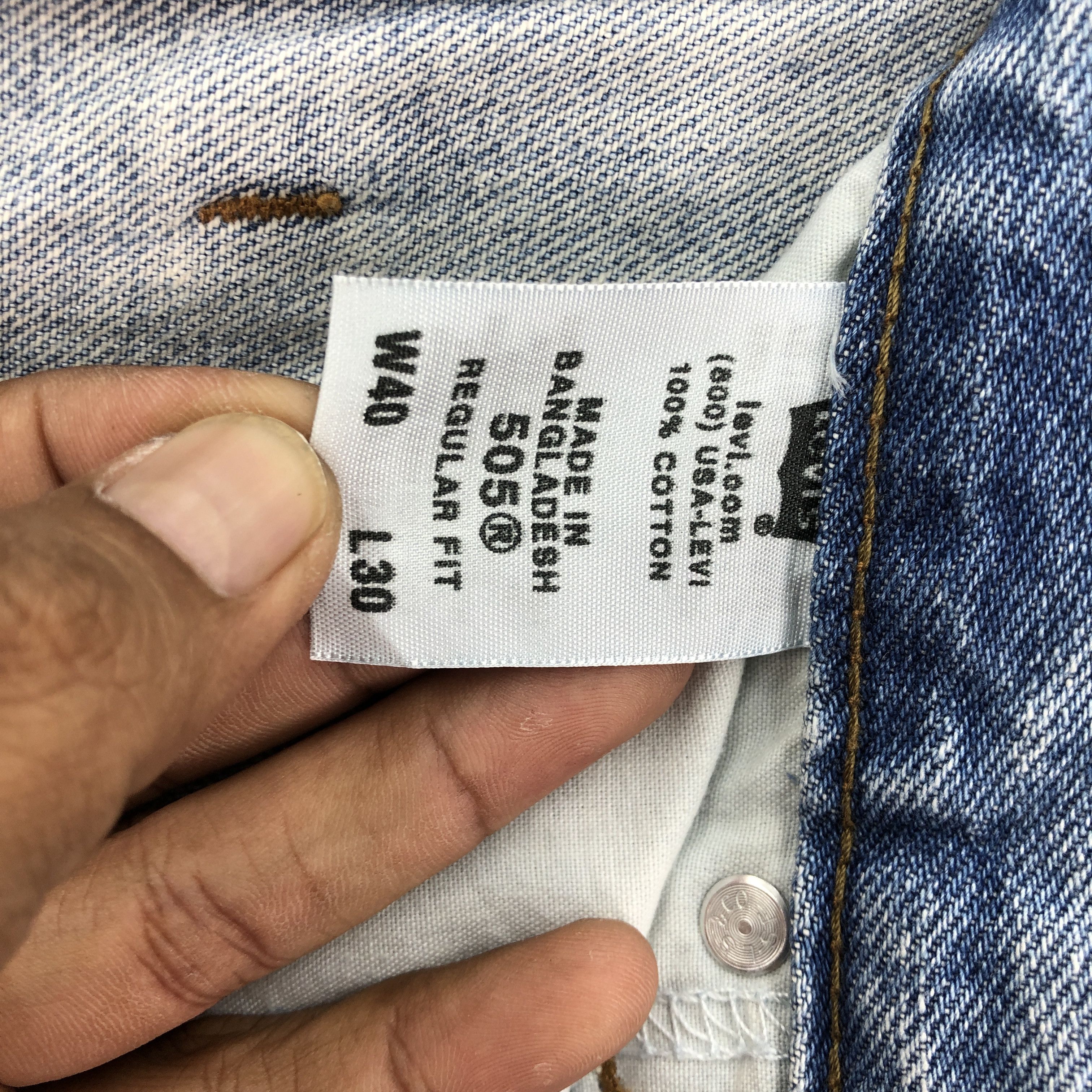 Levi's Vintage Y2K Levis Sun Faded Jeans Levi's Stone Wash Denim Size US 40 / EU 56 - 9 Thumbnail