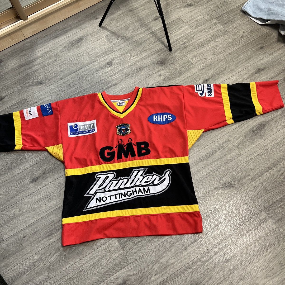 NHL Nottingham Panthers 2008 - 2009 alternate Game Worn Jersey Size US M / EU 48-50 / 2 - 2 Thumbnail