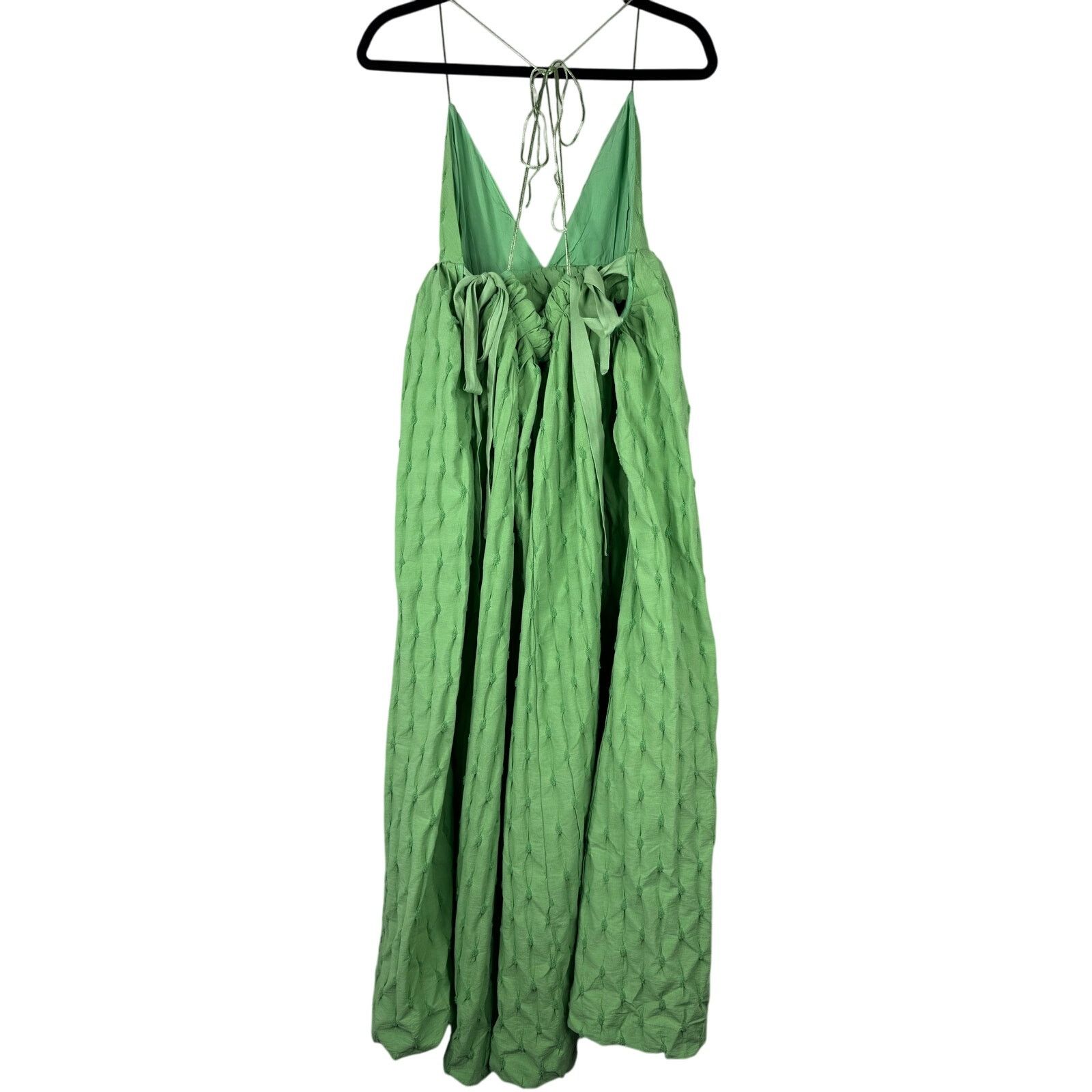 Free People Free People NEW Primmy Midi Dress Size Medium Green Size M / US 6-8 / IT 42-44 - 7 Thumbnail