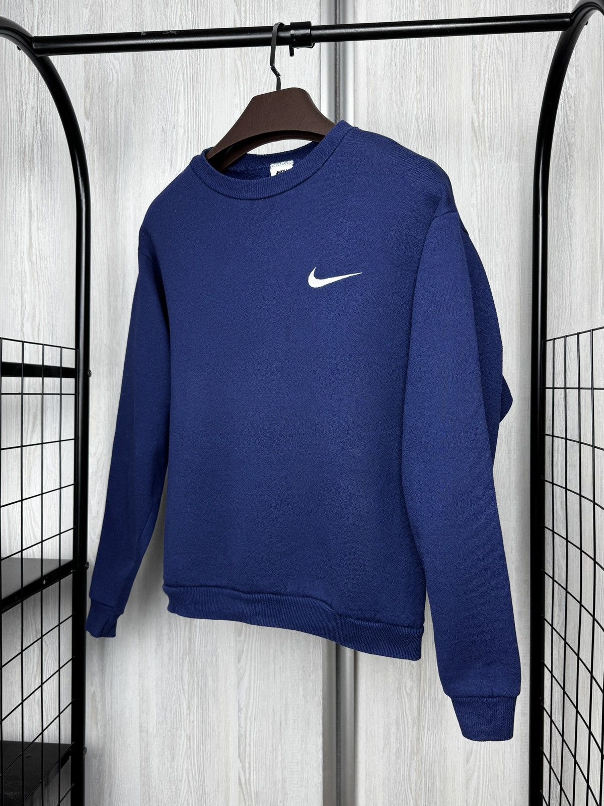Nike Nike vintage 90s made in USA dark blue boys sweatshirt XL Size XL / US 12-14 / IT 48-50 - 5 Thumbnail