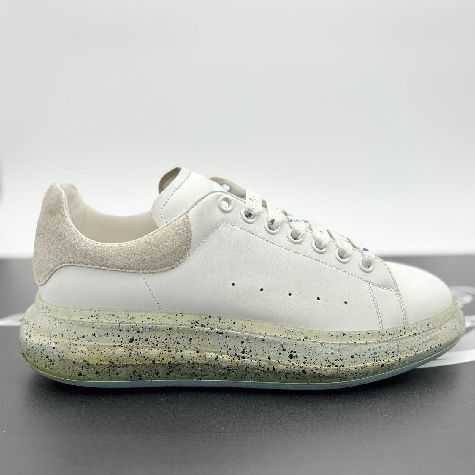Alexander McQueen Alexander McQueen Clear Sole ' Splatter Blue ' | GREAT COND! Size US 11 / EU 44 - 2 Thumbnail