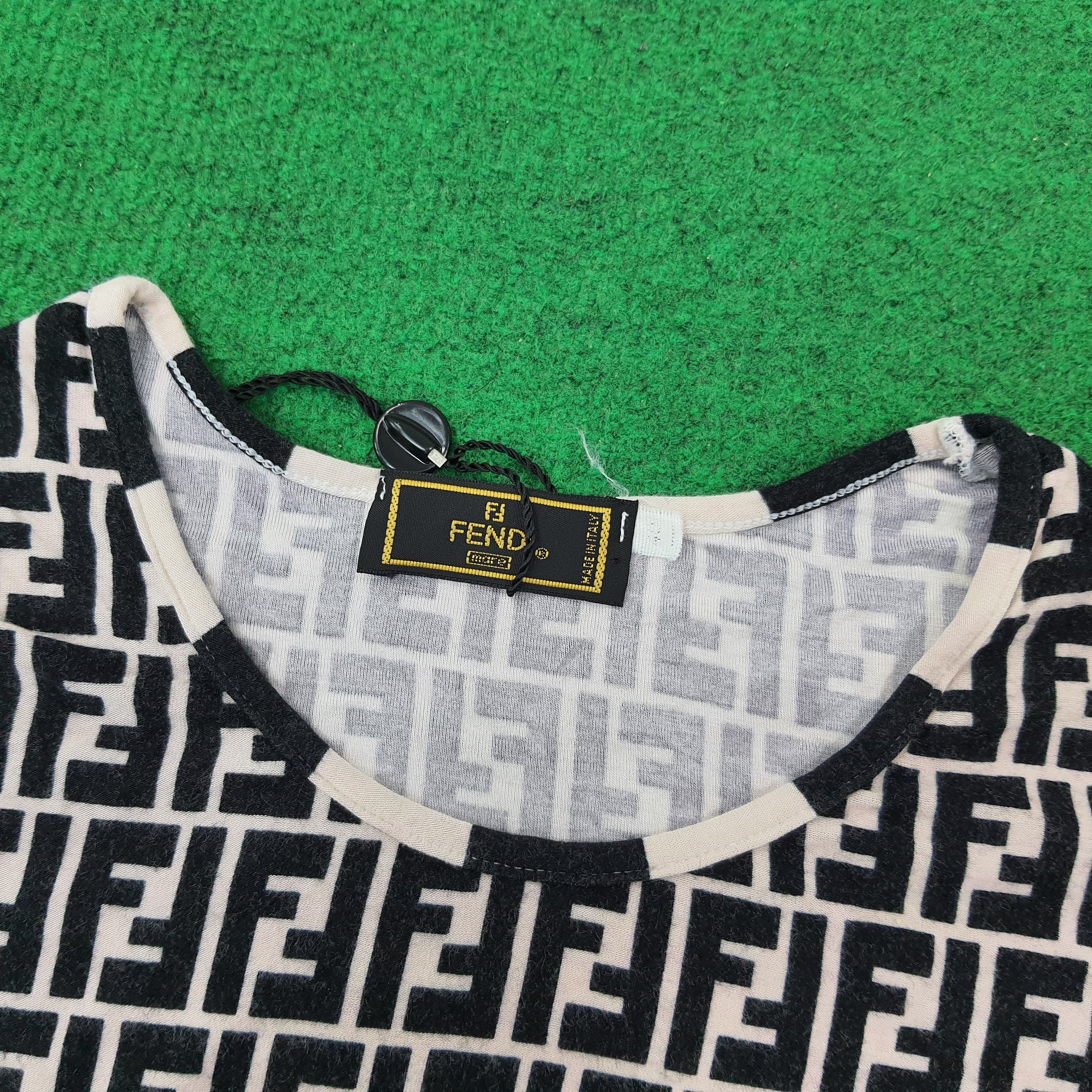 Fendi Vintage Fendi Mare Luxury Brand Tshirt C239N47 Size XXS / US 00 / IT 34 - 4 Thumbnail