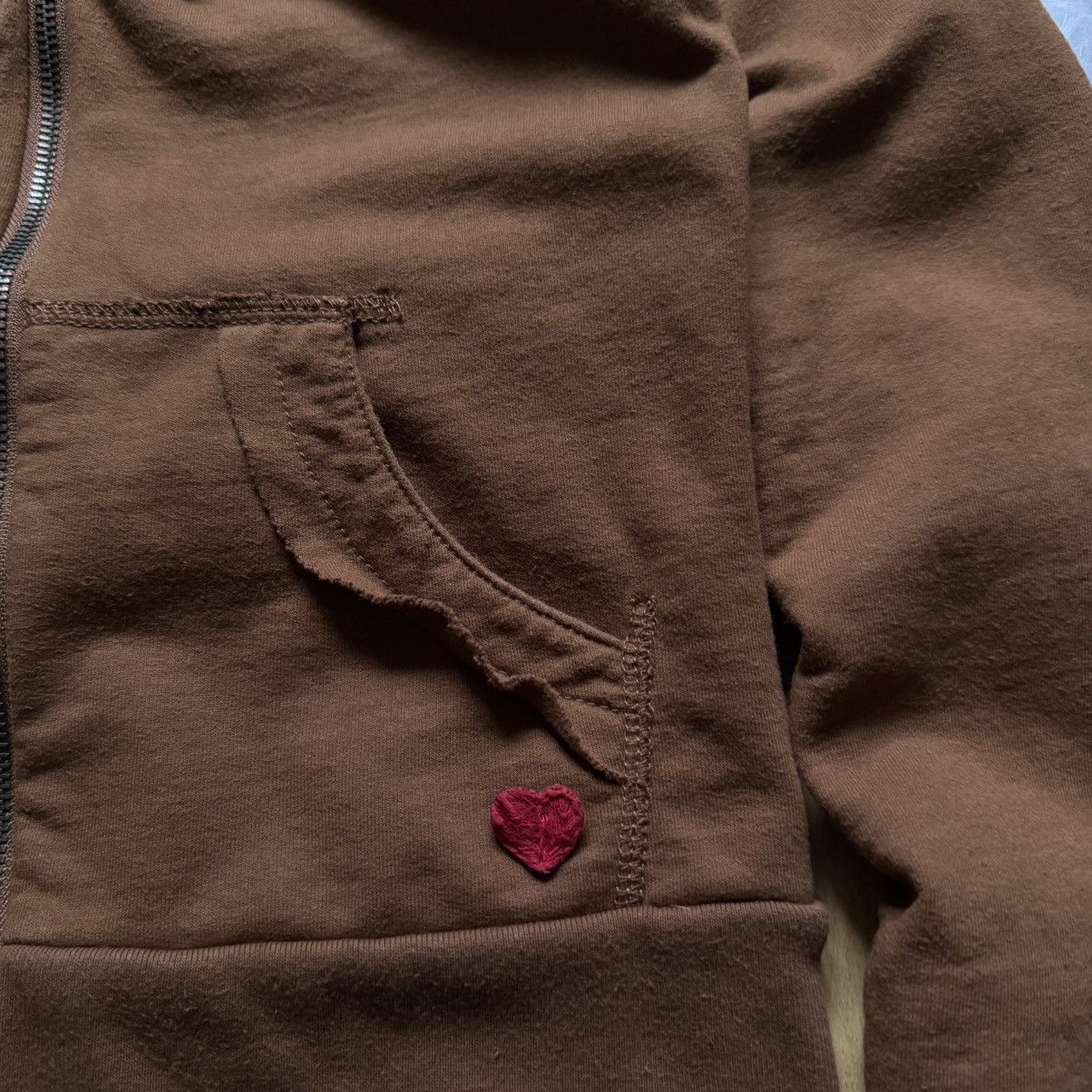 Hysteric Glamour 📌 Crazy Twisted Heart America Zip Rhinestones Hoodie LGB Size S / US 4 / IT 40 - 7 Thumbnail