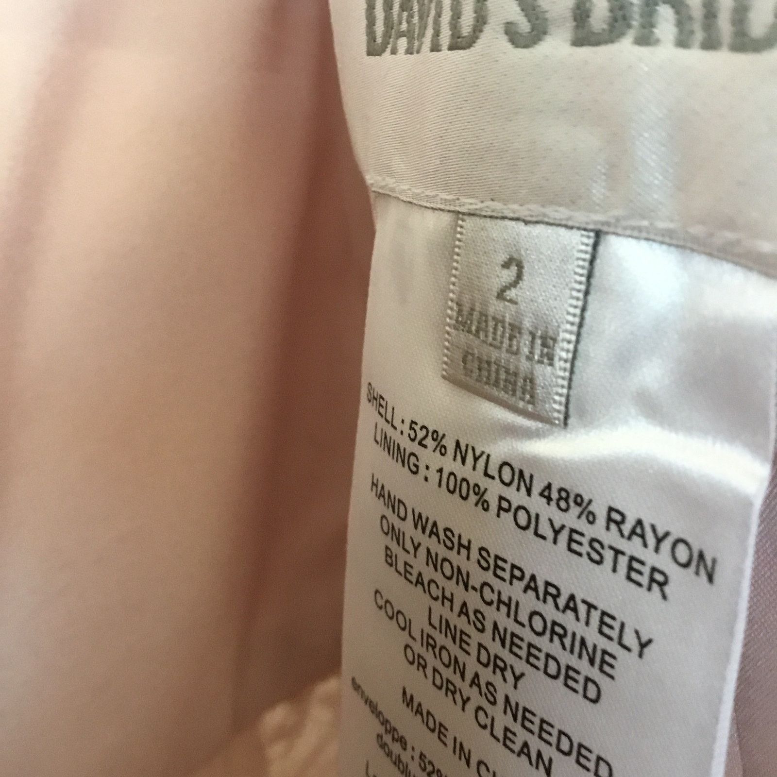 Other David's Bridal Strapless Lace Dress Size XS / US 0-2 / IT 36-38 - 13 Thumbnail