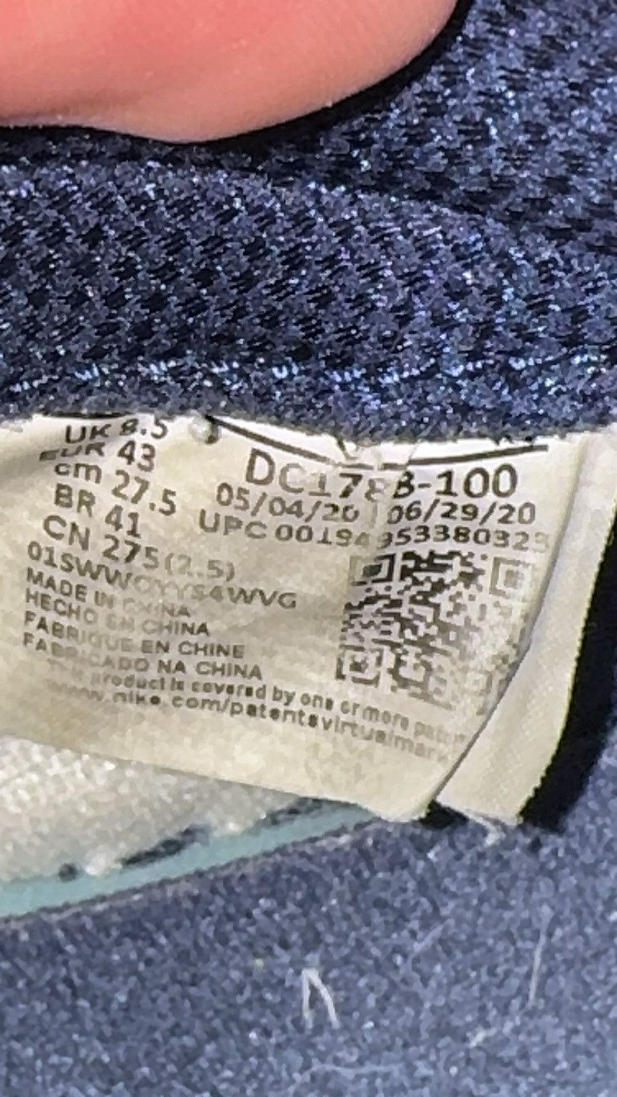 Jordan Brand Jordan 1 Retro High Midnight Navy (2020) Size US 9.5 / EU 42-43 - 6 Thumbnail