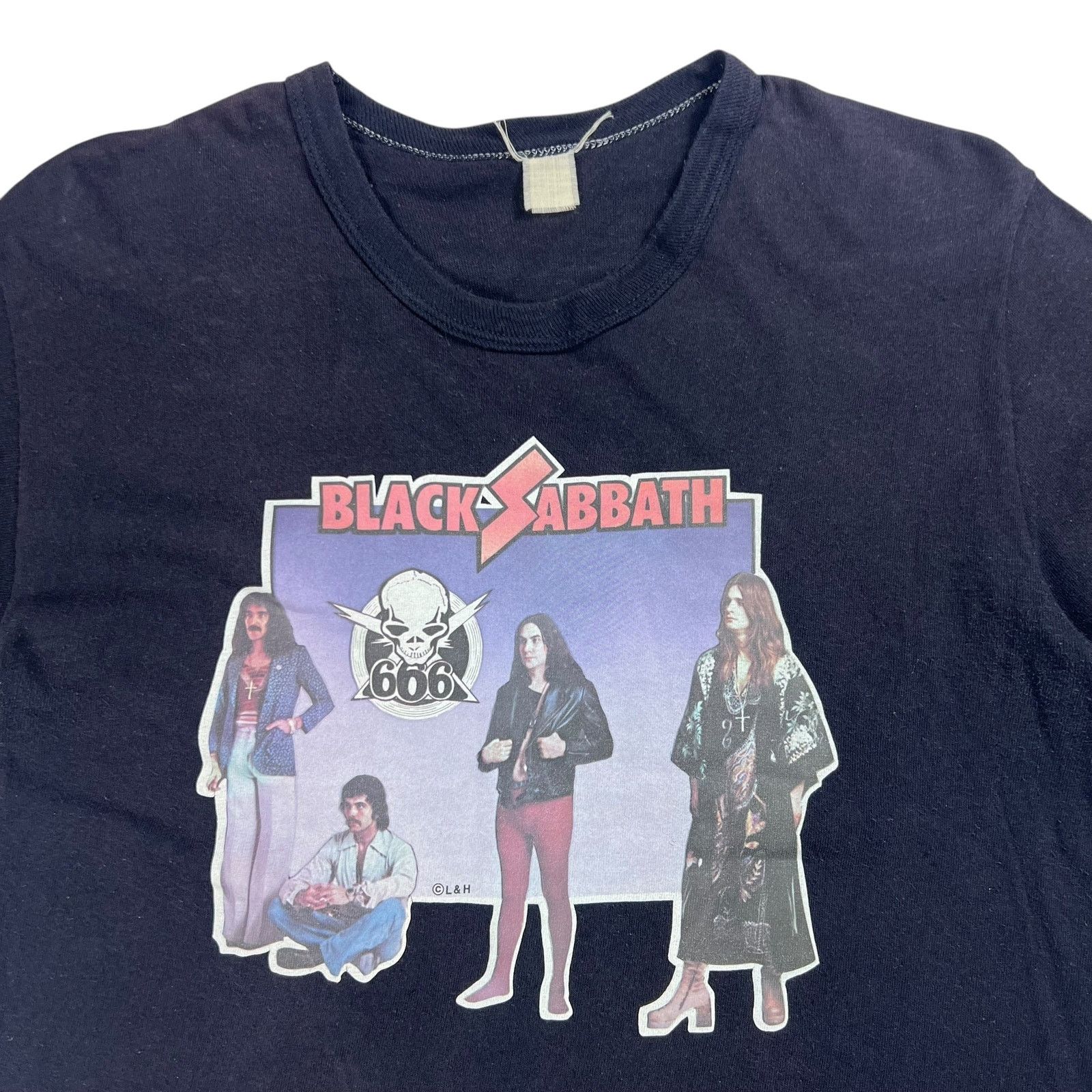 Band Tees × Black Sabbath × Ozzy Osbourne Vintage 1970s Black Sabbath 666 Ozzy Osbourne band tee (M) Size US M / EU 48-50 / 2 - 2 Thumbnail